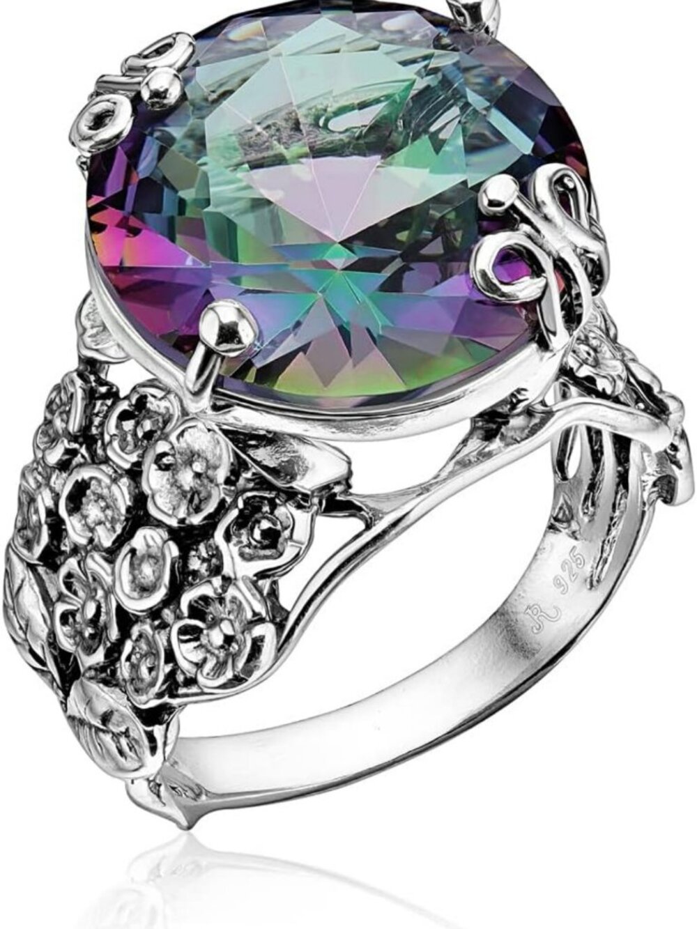 Sterling Silver 925 Floral Butterfly Ring | Elegant Jewelry for Women